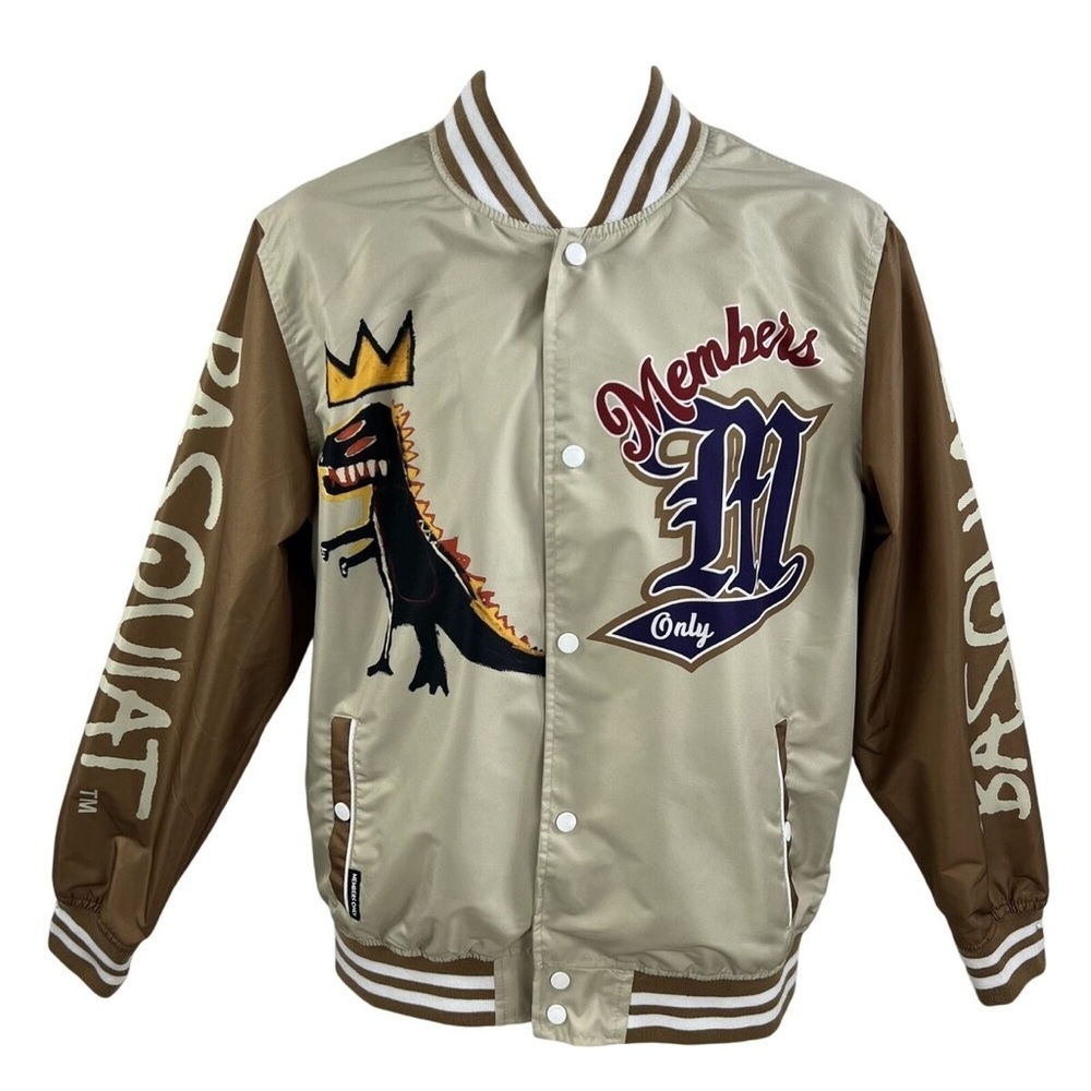 Members Only X Jean Michel Basquiat NWT medium Mona Lisa Varsity Bomber